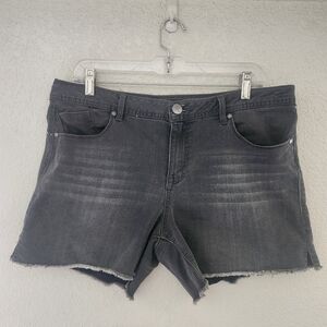 Women's Black Denim Shorts